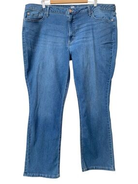 Lee Riders Midrise Straight Leg blue Jeans ladies plus size 24 24M